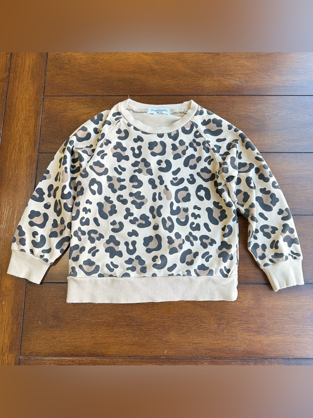 Toddler Minioukei Leopard Print Sweatshirt | Size 2T-3T